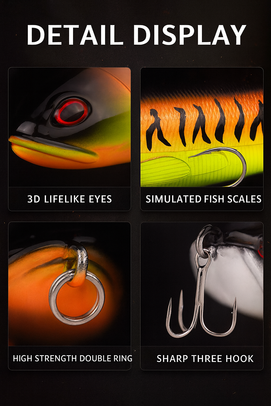 Premium Topwater Fishing Lure Kit - 10 Piece Set