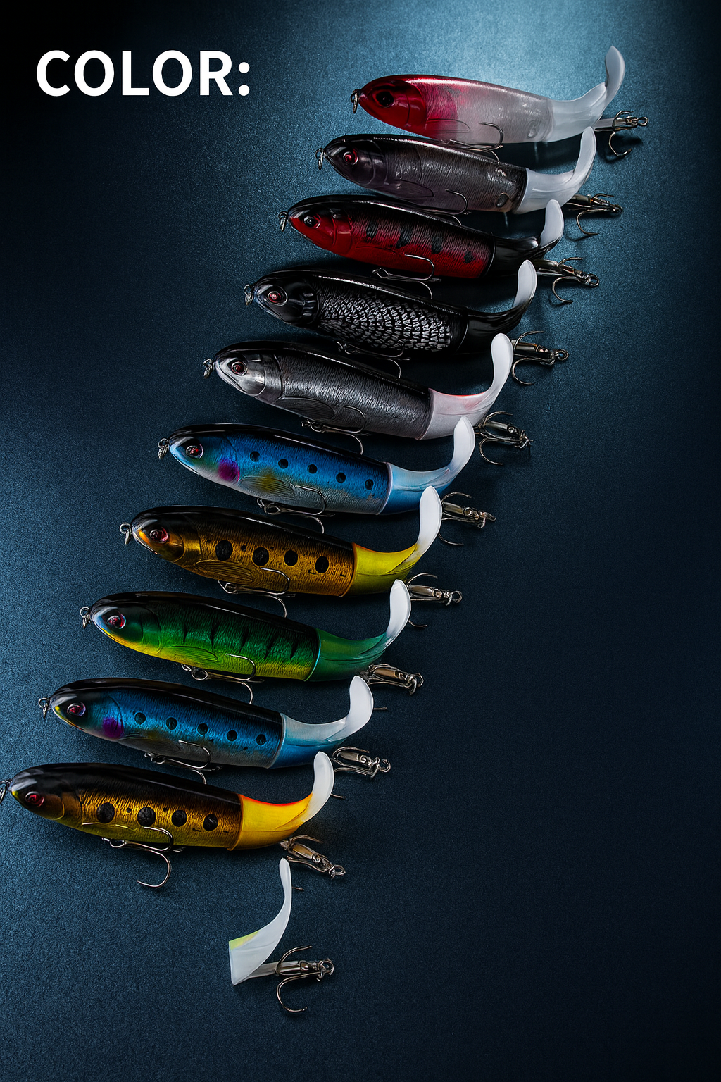 Premium Topwater Fishing Lure Kit - 10 Piece Set