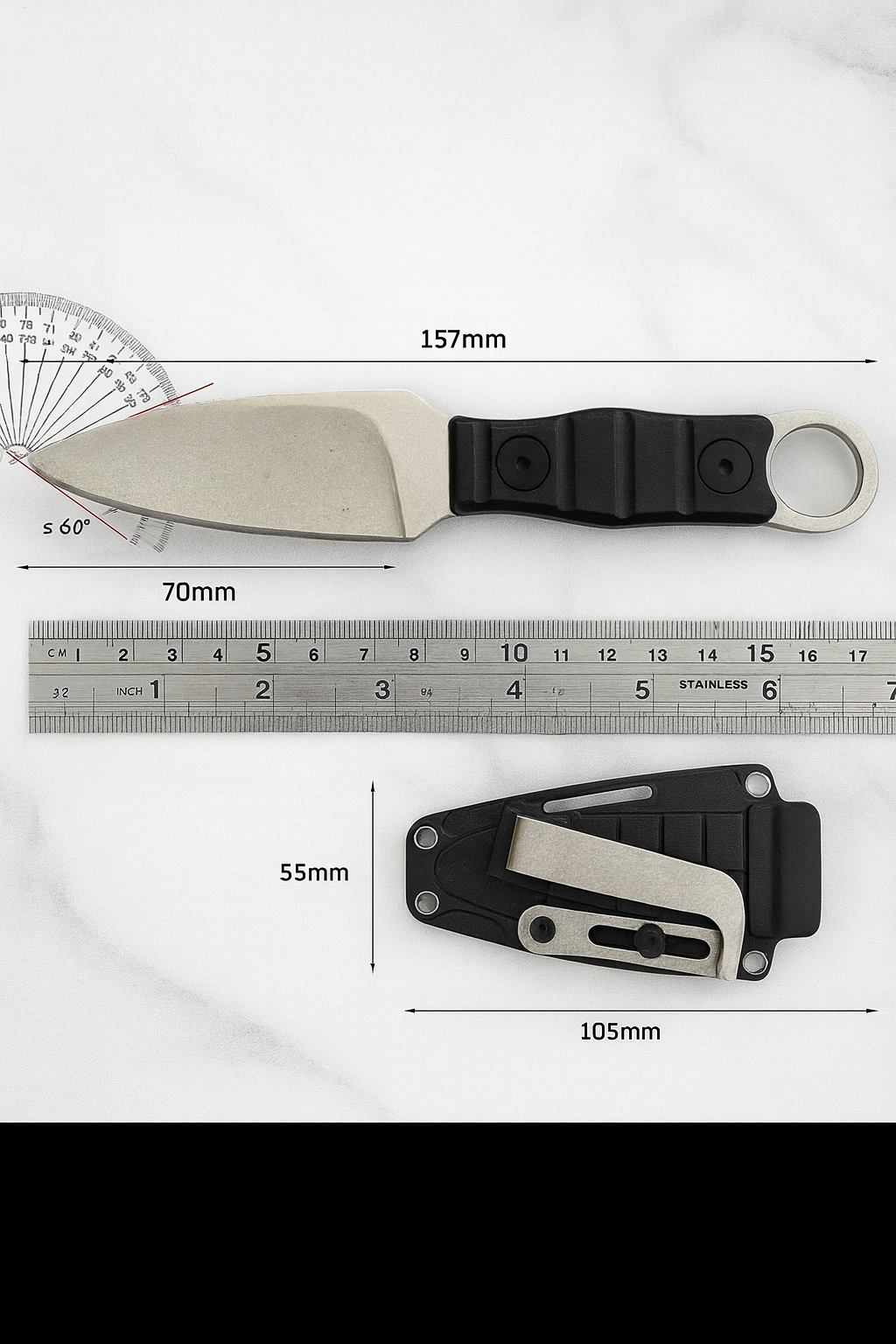 Outdoor Camping Portable High Hardness Small Straight Knife
