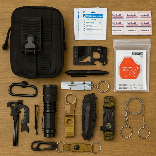 Multi-Function Survival Tool Kit - Outdoor Camping Emergency Equipment