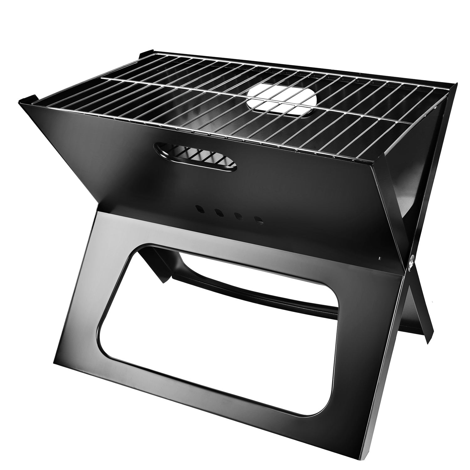 Premium Portable Charcoal BBQ Grill - Foldable Lightweight Camping Barbecue