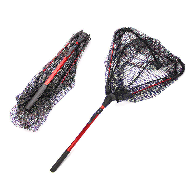 Premium Triangular Folding Landing Net - Aluminum Alloy Fishing Net