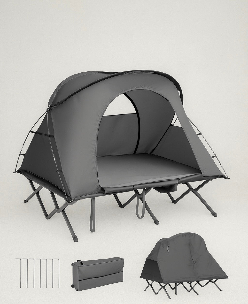 2-Person Camping Tent with Rainfly - 4-Season Outdoor Shelter