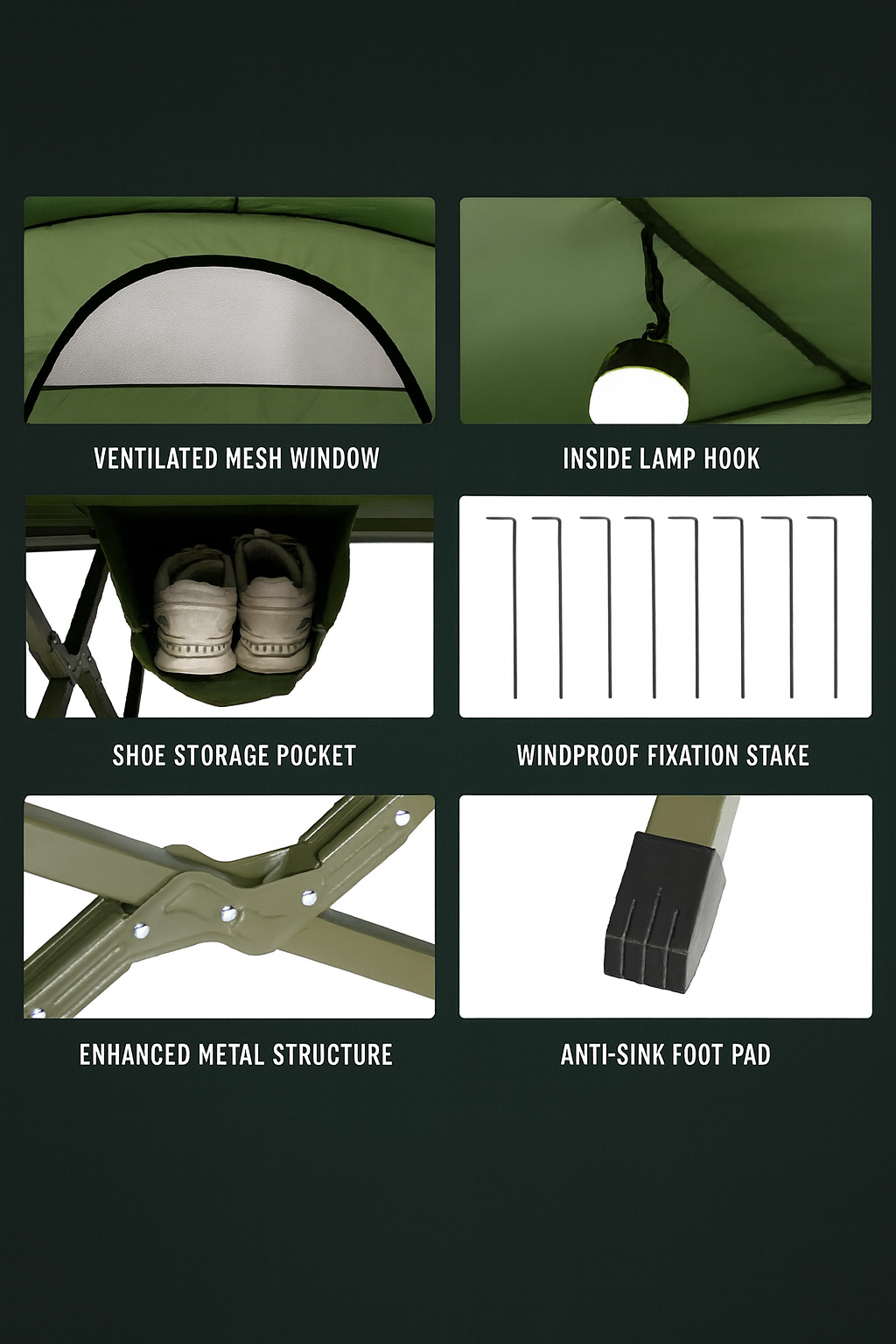 2-Person Camping Tent with Rainfly - 4-Season Outdoor Shelter