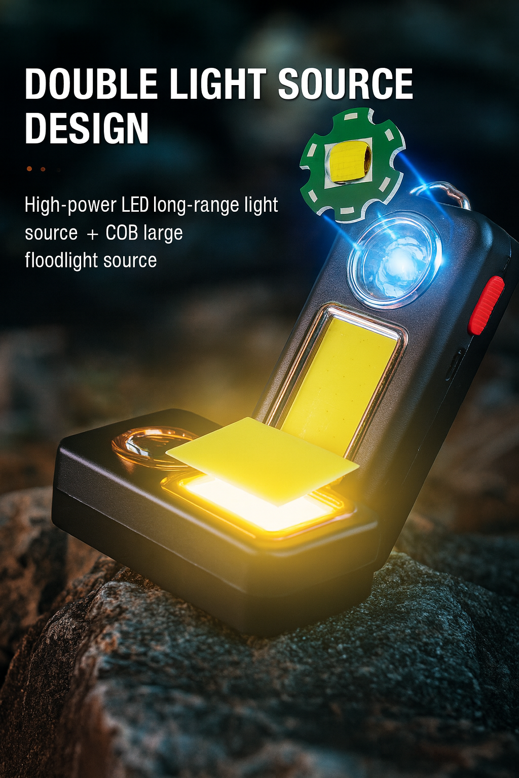 Solar Portable Camping Lantern - Rechargeable LED Light