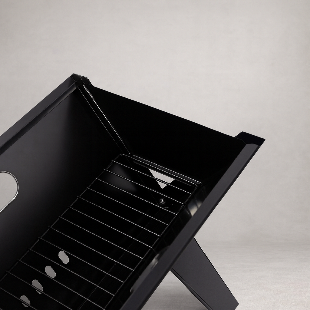 Premium Portable Charcoal BBQ Grill - Foldable Lightweight Camping Barbecue