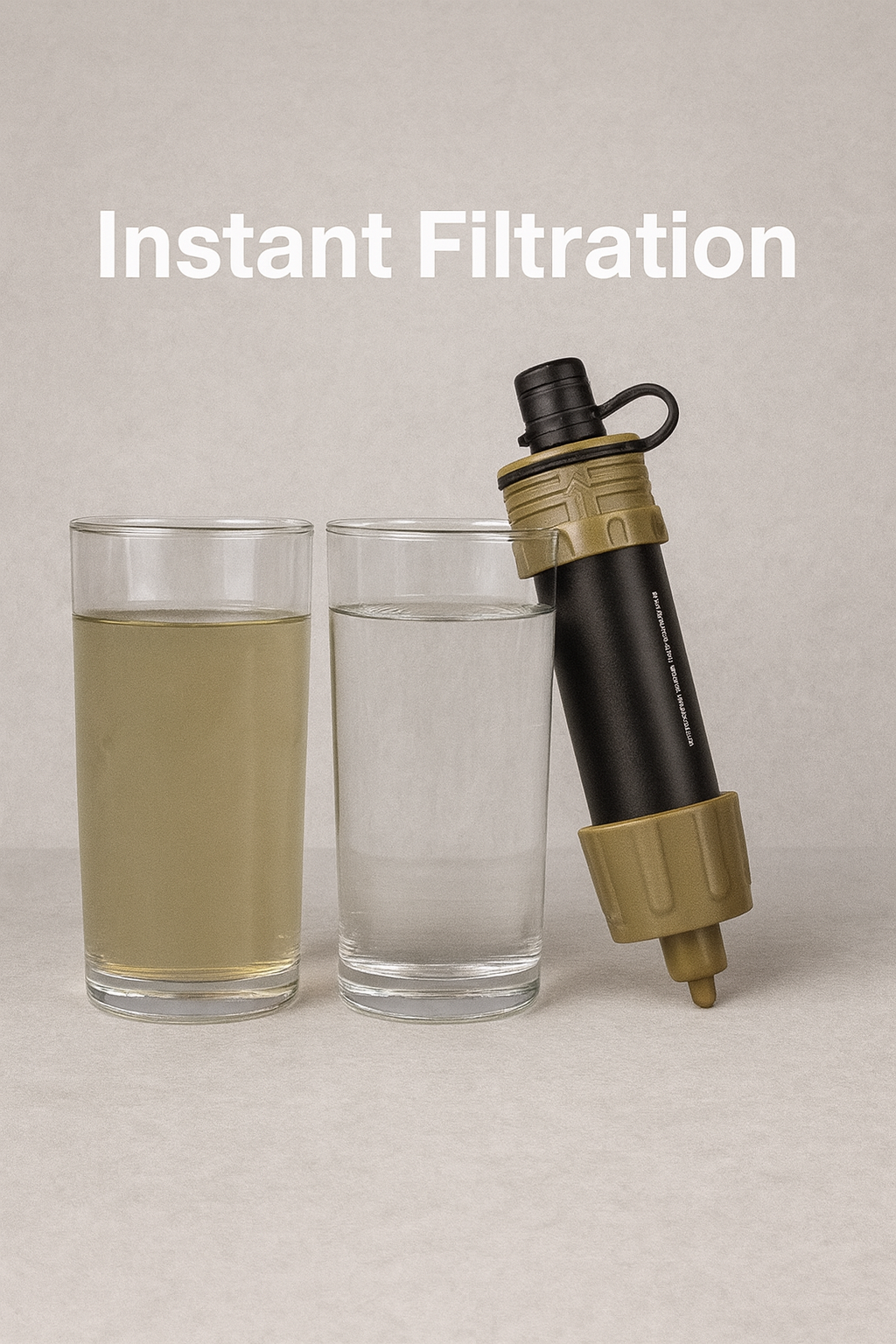 Mini Portable Water Filter Straw - Emergency Survival Purifier