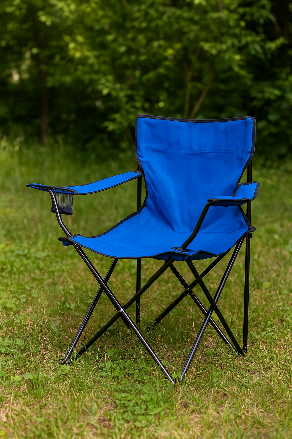 Folding Outdoor Beach & Camping Chair, Blue Color 💺🌊🏕️
