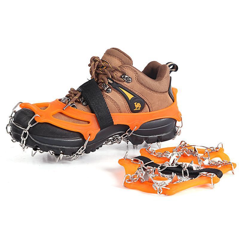 Professional Mountaineering Crampons - Anti-Slip Ice Grips for Hiking & Climbing
