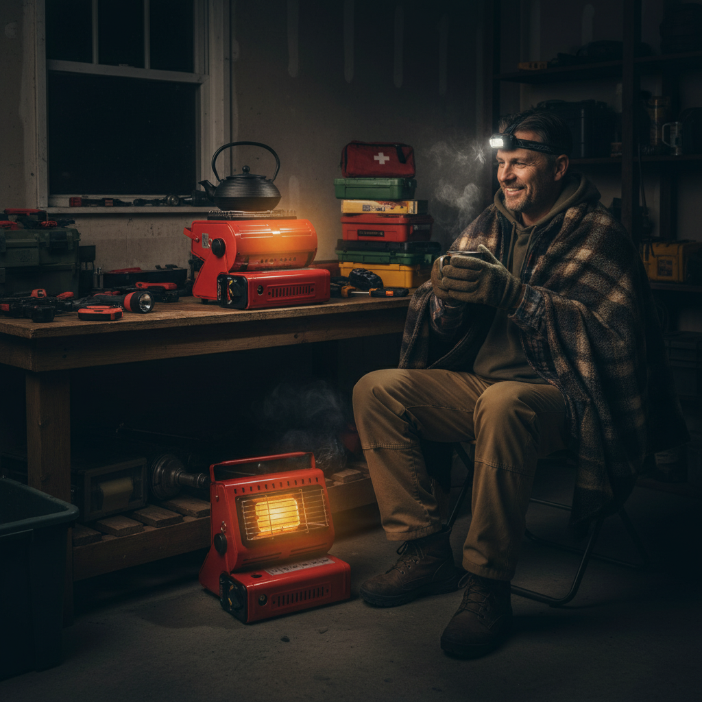 Garage emergency heating