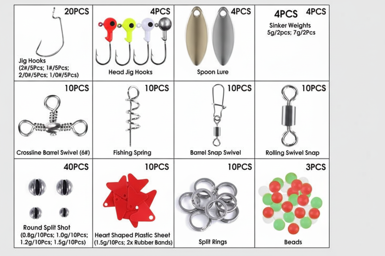 Infografika sa svim komponentama i količinama