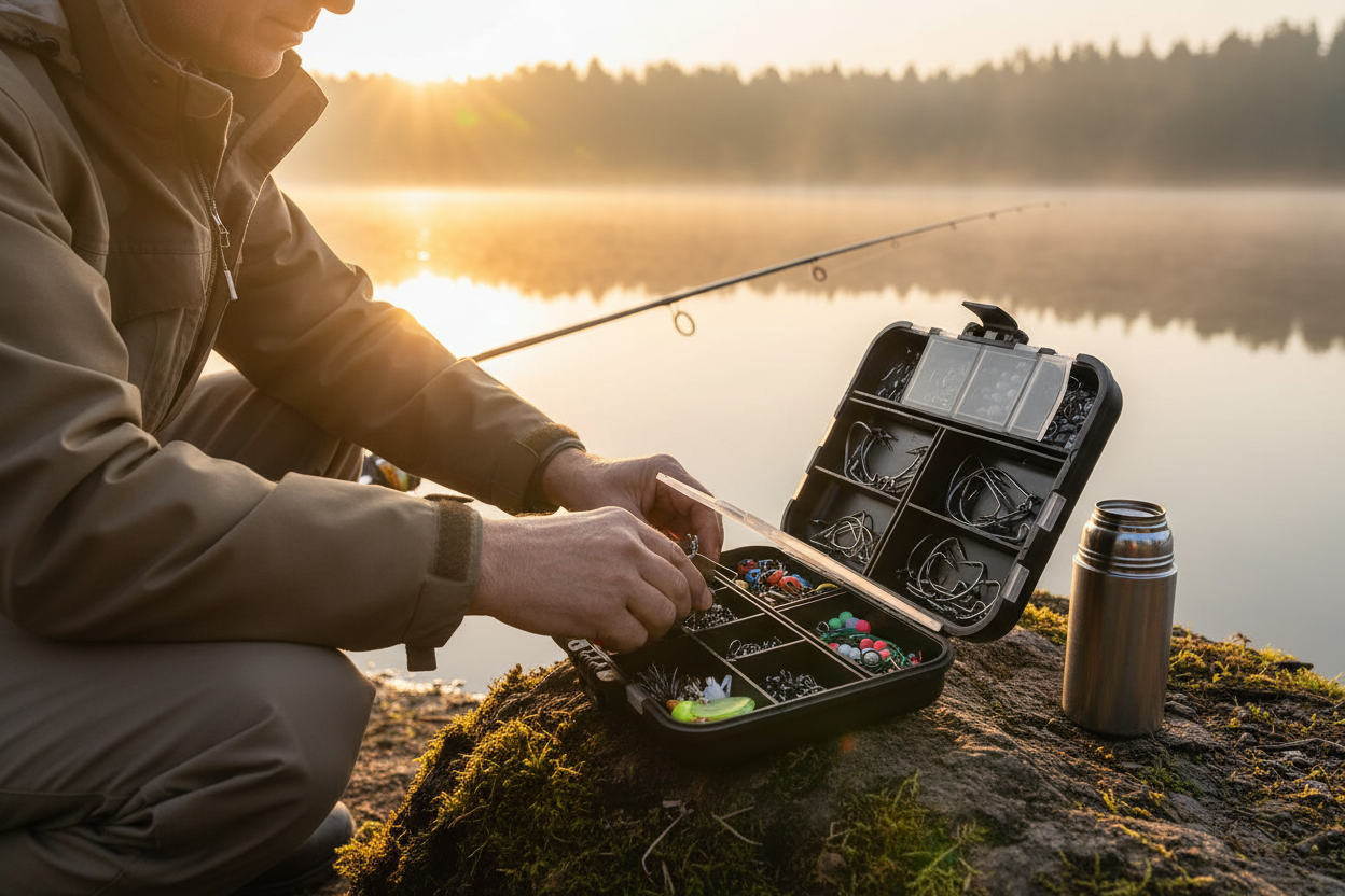Lakeside morning preparation
