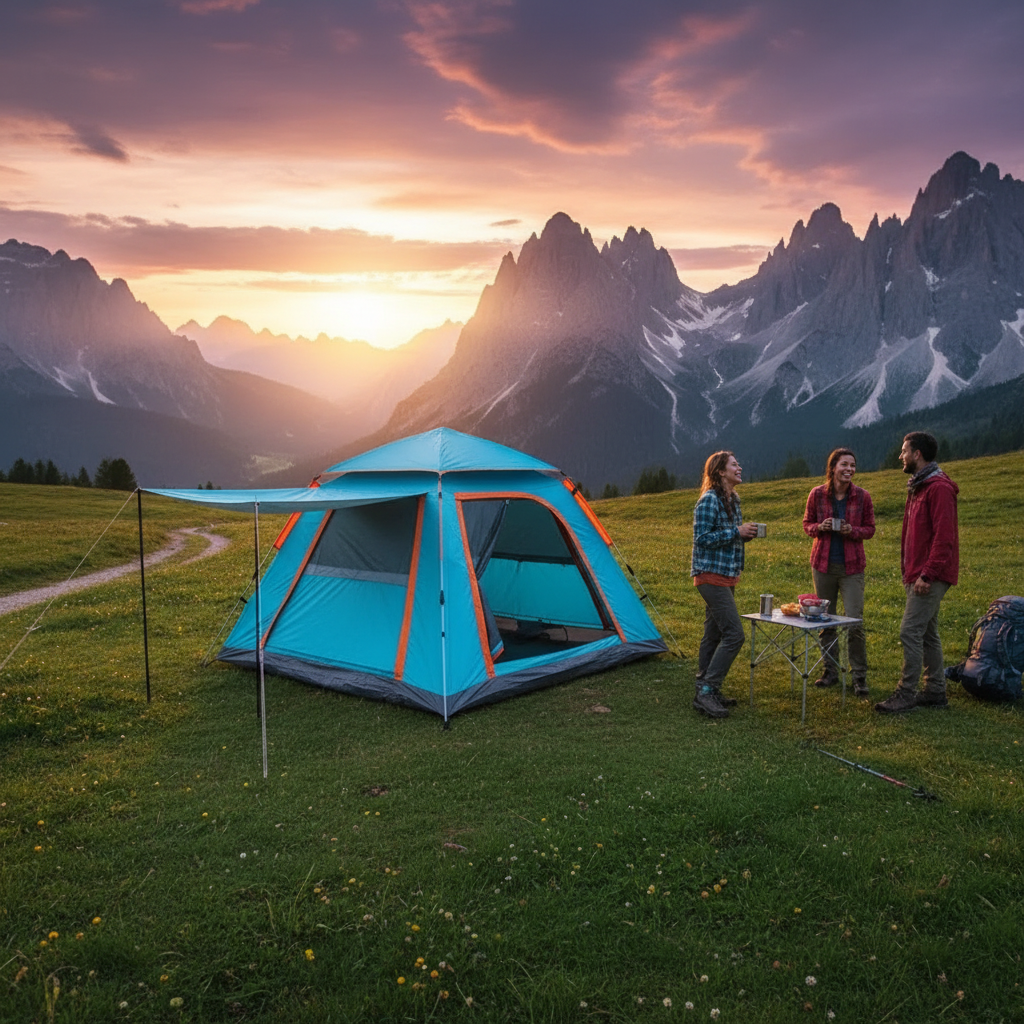 Mountain alpine meadow