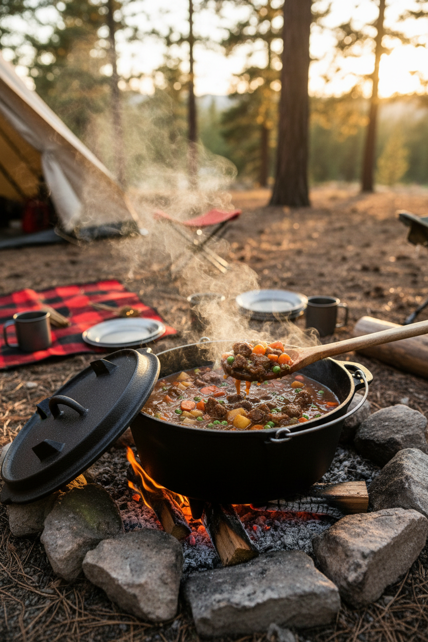 Serving delicious meal