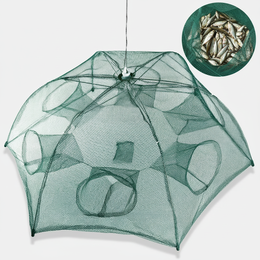 Zelena mrežasta zamka sa detaljom